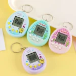 Electronic Pet Game Toy Feed Genie Nostalgic Virtual Cyber Digital Game Keychain Toy For Kids, Cactus (Pink), Cactus (Green), Cactus (White), Chick (Pink), Chick (Blue), Chick (Purple) - Image 6