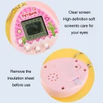 Electronic Pet Game Toy Feed Genie Nostalgic Virtual Cyber Digital Game Keychain Toy For Kids, Cactus (Pink), Cactus (Green), Cactus (White), Chick (Pink), Chick (Blue), Chick (Purple) - Image 7