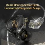3.5mm Mobile Phone Earphones Sports In-Ear Pluggable Stage Earphone, QKZ HBB With Microphone, QKZ HBB Standard - Image 3