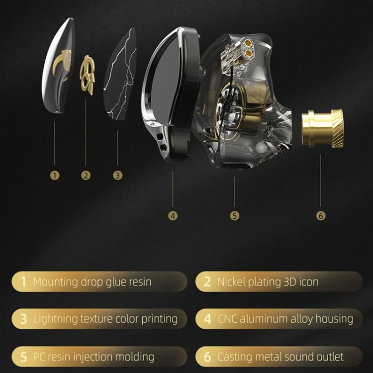 TBD06055309_B9.webp 3.5mm Mobile Phone Earphones Sports In-Ear Pluggable Stage Earphone, QKZ HBB With Microphone, QKZ HBB Standard - Image 10