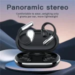 Wireless Bluetooth Earbuds with Ear Hooks OWS Open-Ear Noise-Canceling Headset - Image 2