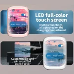 IB G9 Slider Bluetooth Earbuds With Smart Touch-Control Color Screen Supports APP And Multiple Languages - Image 6