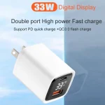 CYKE K02 30W PD+QC3.0 Mobile Phone Digital Display Fast Charger, US, EU - Image 3