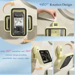 Shower Phone Holder Waterproof Rotatable Suction Cup Wall Mount Phone Case - Image 4