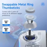 EasySMX S15 For Switch Wireless RGB Controller Split Joypad 6 Axis Gyroscop, Mechanical Hall Effect, S15 - Image 3