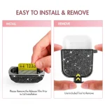 For Airpods 1 / 2 AhaStyle PT119 Wireless Earphone Split Electroplated Protective Case - Image 8