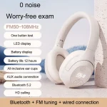Inphic H1S Bluetooth Wireless Headphones Headset FM Listening Exam Hi-Res Audio Earphones, Inphic H1S (Khaki) - Image 5