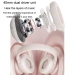 Inphic H1S Bluetooth Wireless Headphones Headset FM Listening Exam Hi-Res Audio Earphones, Inphic H1S (Khaki) - Image 6