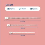 100pcs /Pack Silicone Ties Multi-Use Food Bag Clip Data Cable Winder Organizer, 15cm Black, 15cm White - Image 6