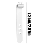 100pcs /Pack 73mm 3-Hole Silicone Cable Tie Wire Winder Organizer - Image 3