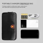 Fireproof and Waterproof Protective Bag for Digital Accessories Valuables, 7.87x4.3x0.78 Inch - Image 5