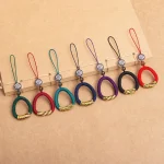 Hand-Woven Ancient Style Ring Buckle Mobile Phone Lanyard U Disk Lanyard Car Key Pendant - Image 2