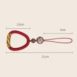Hand-Woven Ancient Style Ring Buckle Mobile Phone Lanyard U Disk Lanyard Car Key Pendant - Image 3