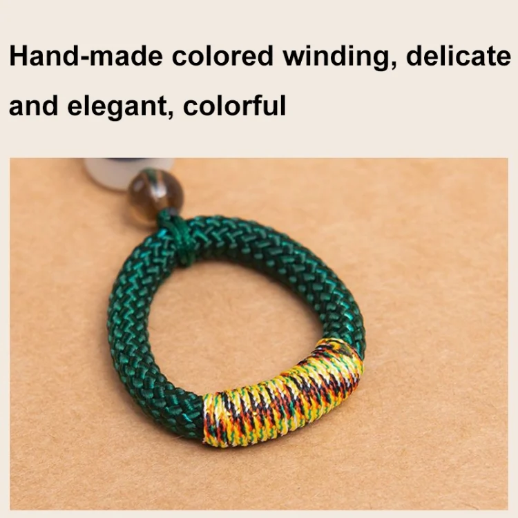 TBD06056061_B3.webp Hand-Woven Ancient Style Ring Buckle Mobile Phone Lanyard U Disk Lanyard Car Key Pendant - Image 4