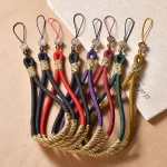 Carved Auspicious Cloud Hand-Woven Mobile Phone Anti-Lost Wrist Lanyard Key Pendant - Image 2