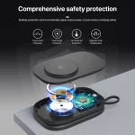 T5 3 In 1 Folding Magnetic Wireless Charger For Apple Watch / iPhone / AirPods - Image 7