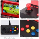 AMPOWN RETRO 7 inch Large Screen Handheld Console Rocker Game Player Open Source Retro Arcade, With Dual Grip - Image 4