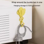 Kitchen Storage Cable Winder Power Cord Hanging Plug Hook Holder Electrical Appliance Cable Raiser Clip - Image 5