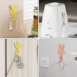 Kitchen Storage Cable Winder Power Cord Hanging Plug Hook Holder Electrical Appliance Cable Raiser Clip - Image 7