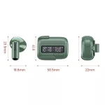 BPG Portable Wireless Bluetooth Earphones Unique Retro Trendy Digital Display Clock Noise Canceling Earphones - Image 3