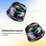 G200 Magnetic Bluetooth TWS Mini Speaker Subwoofer With Colorful Atmosphere Light, G200 - Image 3