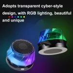 RK-C250 Portable RGB Atmosphere Light Magnetic Bluetooth Speaker with Wireless Charging Function - Image 6