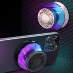 RK-C250 Portable RGB Atmosphere Light Magnetic Bluetooth Speaker with Wireless Charging Function - Image 9