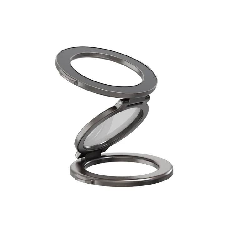 Foldable Double-sided Magnetic Phone Holder Gym Car Universal Stand, Basic Black, Basic Silver, Mirror Type Black, Mirror Type Silver