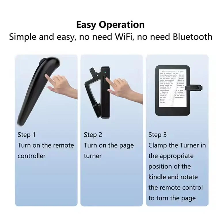 TBD06056765_B4.webp RK-C259 For Kindle Multifunctional Page Turner Mobile Phone Selfie Bluetooth Remote Control, RK-C259 (Black) - Image 5