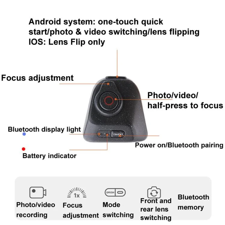 TBD06056980_B14.webp PGYTECH P-PG-005 MagCam Cell Phone Camera Handle Bluetooth Remote Control Camera Aid - Image 15