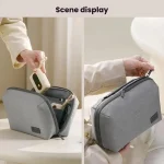 Business Trip Double Layer RPET Digital Cable Storage Bag Bluetooth Earphone Storage Organizer Handbag - Image 11
