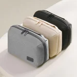 Business Trip Double Layer RPET Digital Cable Storage Bag Bluetooth Earphone Storage Organizer Handbag - Image 3