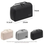 Business Trip Double Layer RPET Digital Cable Storage Bag Bluetooth Earphone Storage Organizer Handbag - Image 4