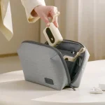 Business Trip Double Layer RPET Digital Cable Storage Bag Bluetooth Earphone Storage Organizer Handbag - Image 5