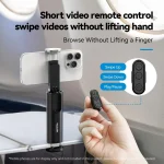 3 In 1 Cell Phone Holder Portable Desktop Fixed Bluetooth Remote Control Shooting Support Bracket, P1-HSS-01 Clip Version - Image 6