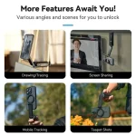 Remote Control Travel Photo Cell Phone Holder Desktop Fixed Lazy Magnetic Holder, P1-HSS-02 Magnet Version - Image 13