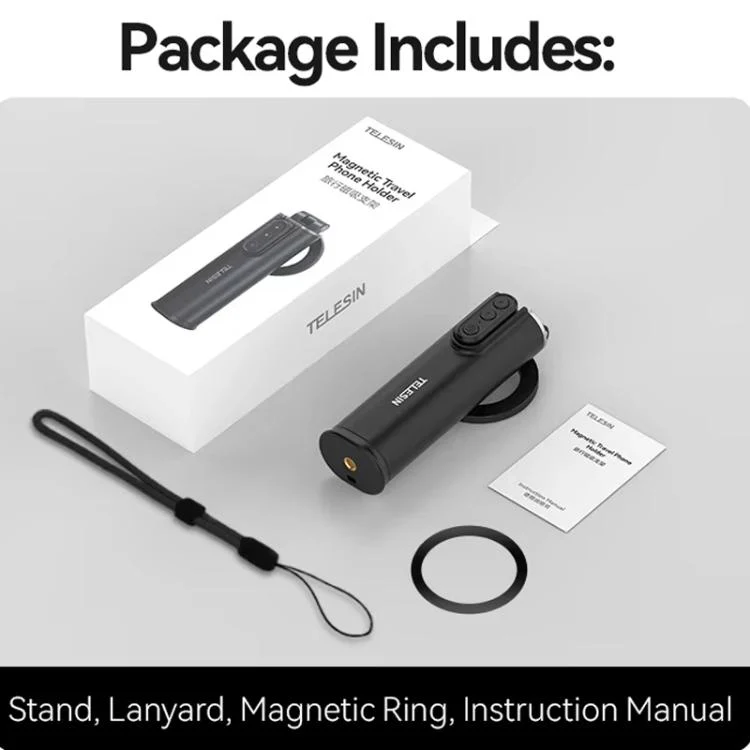 TBD06057297_B16.webp Remote Control Travel Photo Cell Phone Holder Desktop Fixed Lazy Magnetic Holder, P1-HSS-02 Magnet Version - Image 17