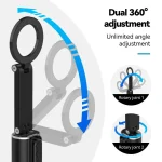 Remote Control Travel Photo Cell Phone Holder Desktop Fixed Lazy Magnetic Holder, P1-HSS-02 Magnet Version - Image 5