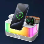 R8 Cell Phone Earphone Watch 3 In 1 Multi-Function Wireless Magnetic Charger, R8 - Image 2