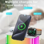 R8 Cell Phone Earphone Watch 3 In 1 Multi-Function Wireless Magnetic Charger, R8 - Image 3
