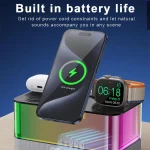 R8 Cell Phone Earphone Watch 3 In 1 Multi-Function Wireless Magnetic Charger, R8 - Image 6