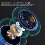 Mini Portable Wireless Magnetic RGB Atmosphere Light Bluetooth Speaker - Image 3