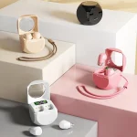 Smart ENC Noise Reduction Mini Bluetooth Earphones With Charging Compartment - Image 2