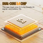 Smart ENC Noise Reduction Mini Bluetooth Earphones With Charging Compartment - Image 7