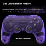 8BitDo Pro2 Retro Hall Edition Translucent Bluetooth With Back Button Multi-Platform Gamepad - Image 6