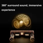 Havit M16 Retro HIFI Stereo Desktop Wireless Bluetooth Speaker - Image 6