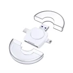 USB-A To USB-C / Type-C + Micro USB + 8 Pin 6-In-1 Round Multifunctional Card Reader