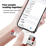 AJ-701 USB-A To USB-C / Type-C + Micro USB + 8 Pin 7-In-1 Universal Card Reader - Image 4