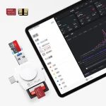 USB 3.0 To USB-C / Type-C / 8 Pin 6-In-1 Multifunctional TF / SD / NM Card Reader - Image 5