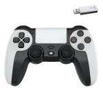 2.4G Dual Motor Dual Vibration 6-Axis Wireless Gamepad For PS4 / PS5 / Android / iOS / PC